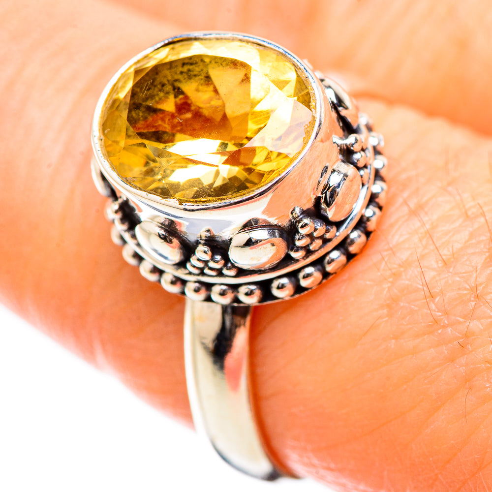 Citrine Rings handcrafted by Ana Silver Co - RING130426