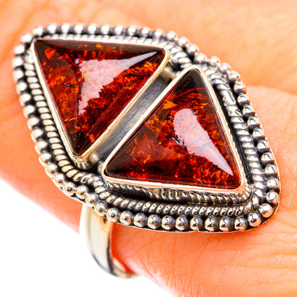 Baltic Amber Rings handcrafted by Ana Silver Co - RING130427
