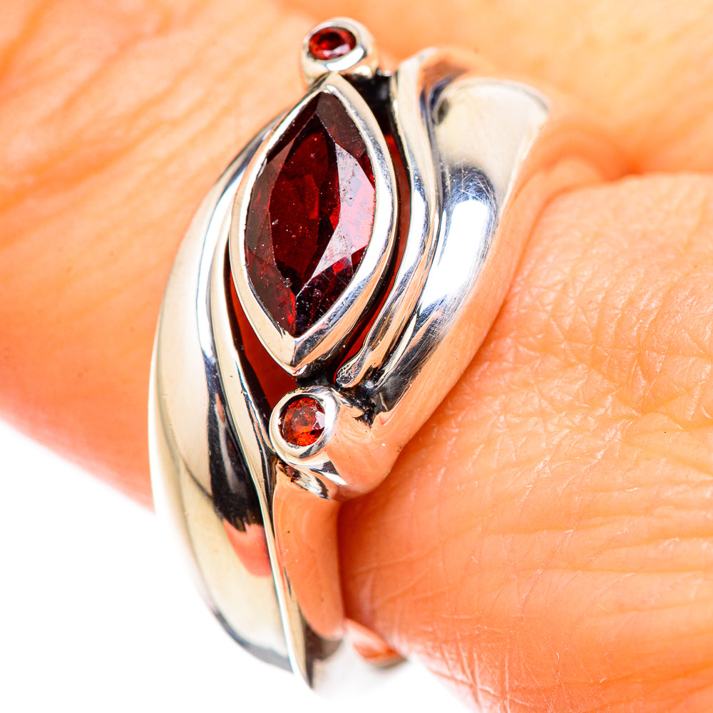 Garnet Rings handcrafted by Ana Silver Co - RING130432