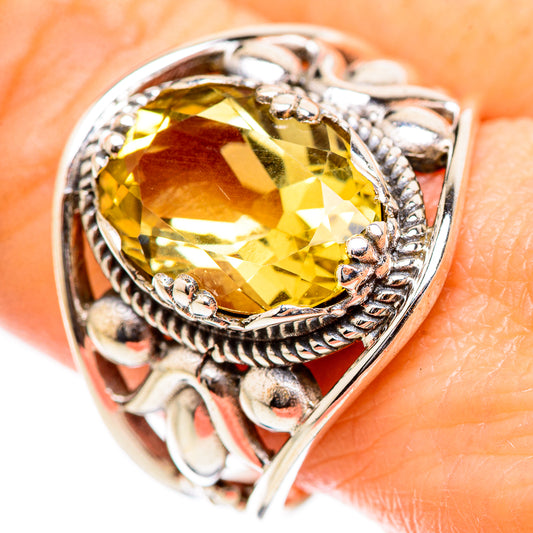 Citrine Rings handcrafted by Ana Silver Co - RING130441