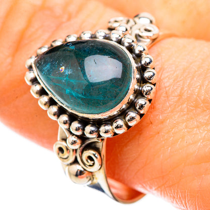 Blue Fluorite Rings handcrafted by Ana Silver Co - RING130444