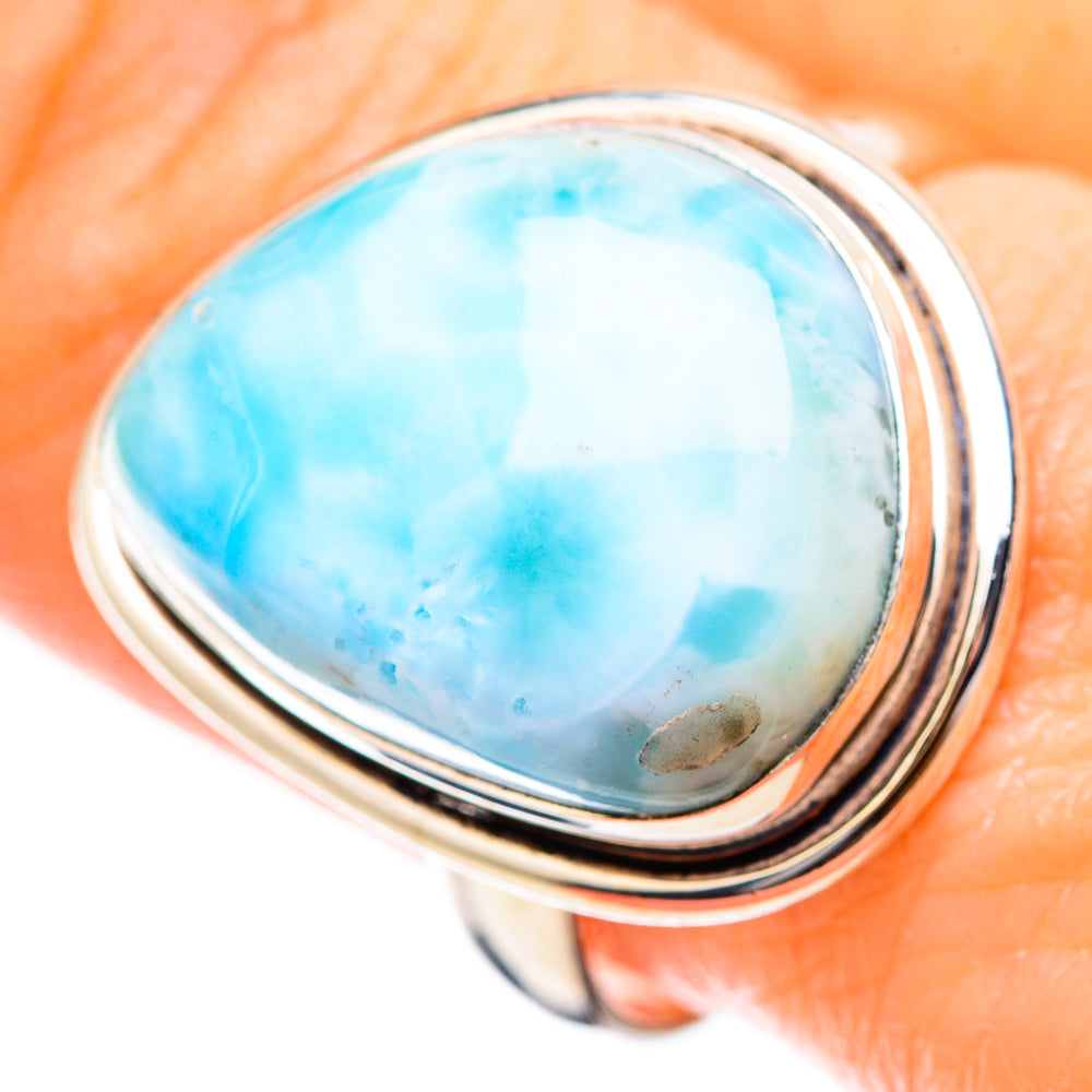 Larimar Rings handcrafted by Ana Silver Co - RING130446