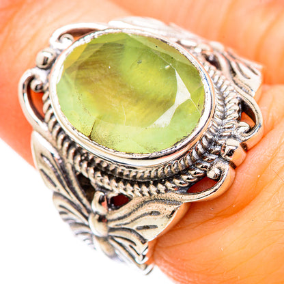Prehnite Rings handcrafted by Ana Silver Co - RING130453