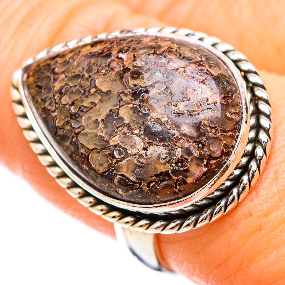 Dinosaur Bone Rings handcrafted by Ana Silver Co - RING130455