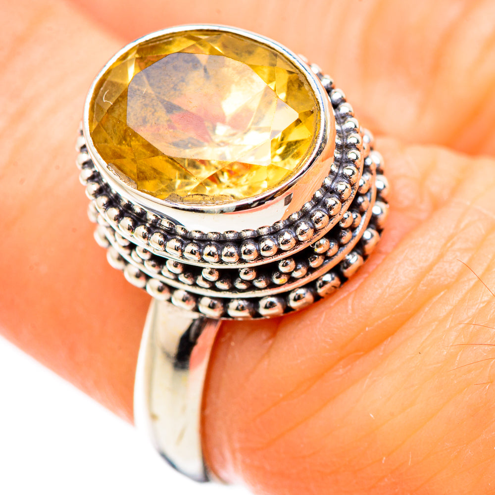 Citrine Rings handcrafted by Ana Silver Co - RING130457