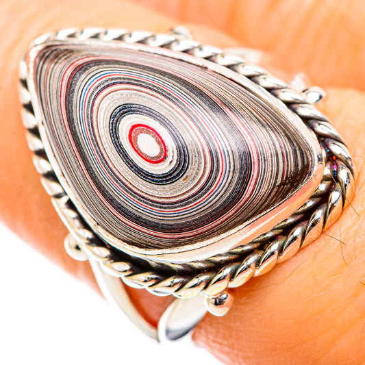 Fordite Rings handcrafted by Ana Silver Co - RING130466