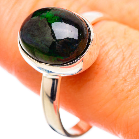 Black Opal Rings handcrafted by Ana Silver Co - RING130468