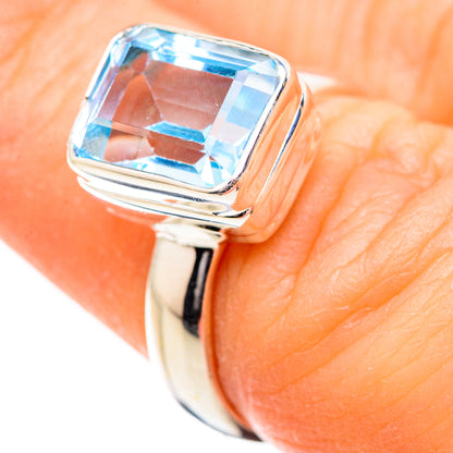 Blue Topaz Rings handcrafted by Ana Silver Co - RING130470