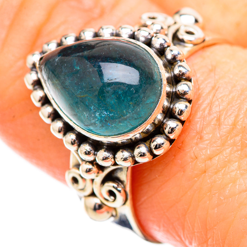 Blue Fluorite Rings handcrafted by Ana Silver Co - RING130474