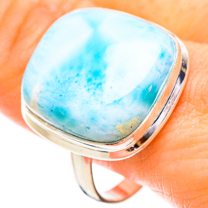 Larimar Rings handcrafted by Ana Silver Co - RING130476