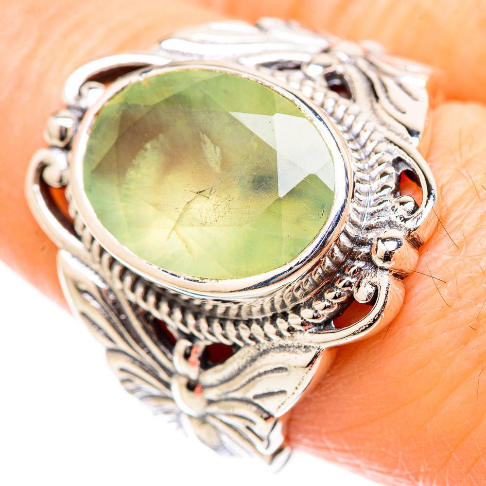 Prehnite Rings handcrafted by Ana Silver Co - RING130480