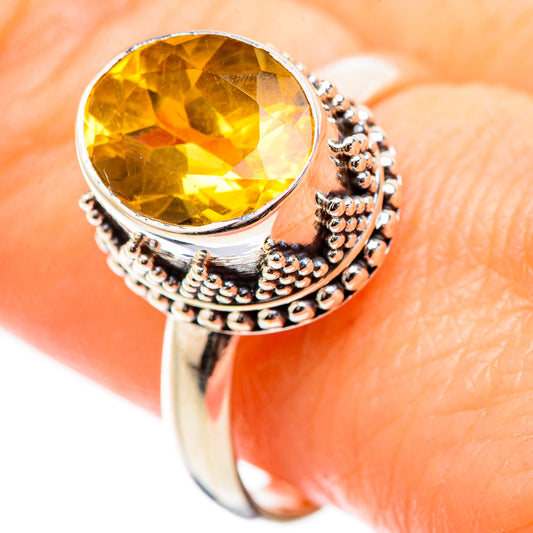 Citrine Rings handcrafted by Ana Silver Co - RING130484