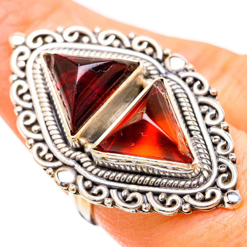 Baltic Amber Rings handcrafted by Ana Silver Co - RING130488