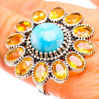 Larimar Rings handcrafted by Ana Silver Co - RING130499