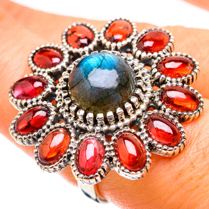 Labradorite Rings handcrafted by Ana Silver Co - RING130503