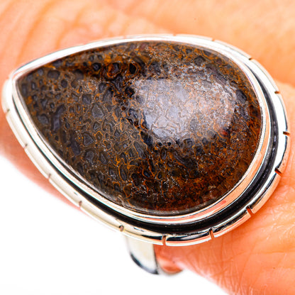Dinosaur Bone Rings handcrafted by Ana Silver Co - RING130511