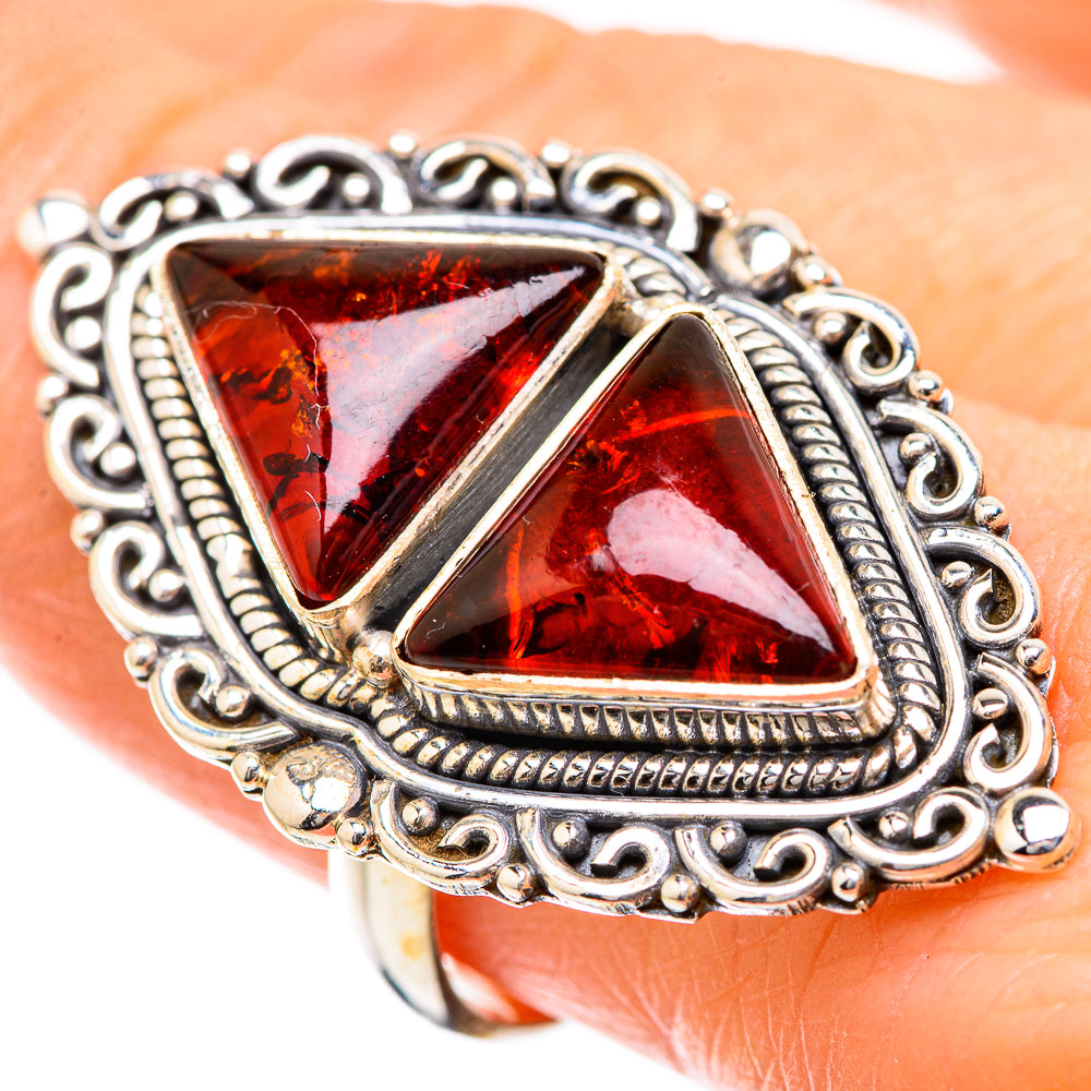 Baltic Amber Rings handcrafted by Ana Silver Co - RING130514