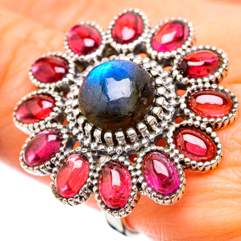 Labradorite Rings handcrafted by Ana Silver Co - RING130526