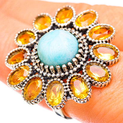 Larimar Rings handcrafted by Ana Silver Co - RING130529