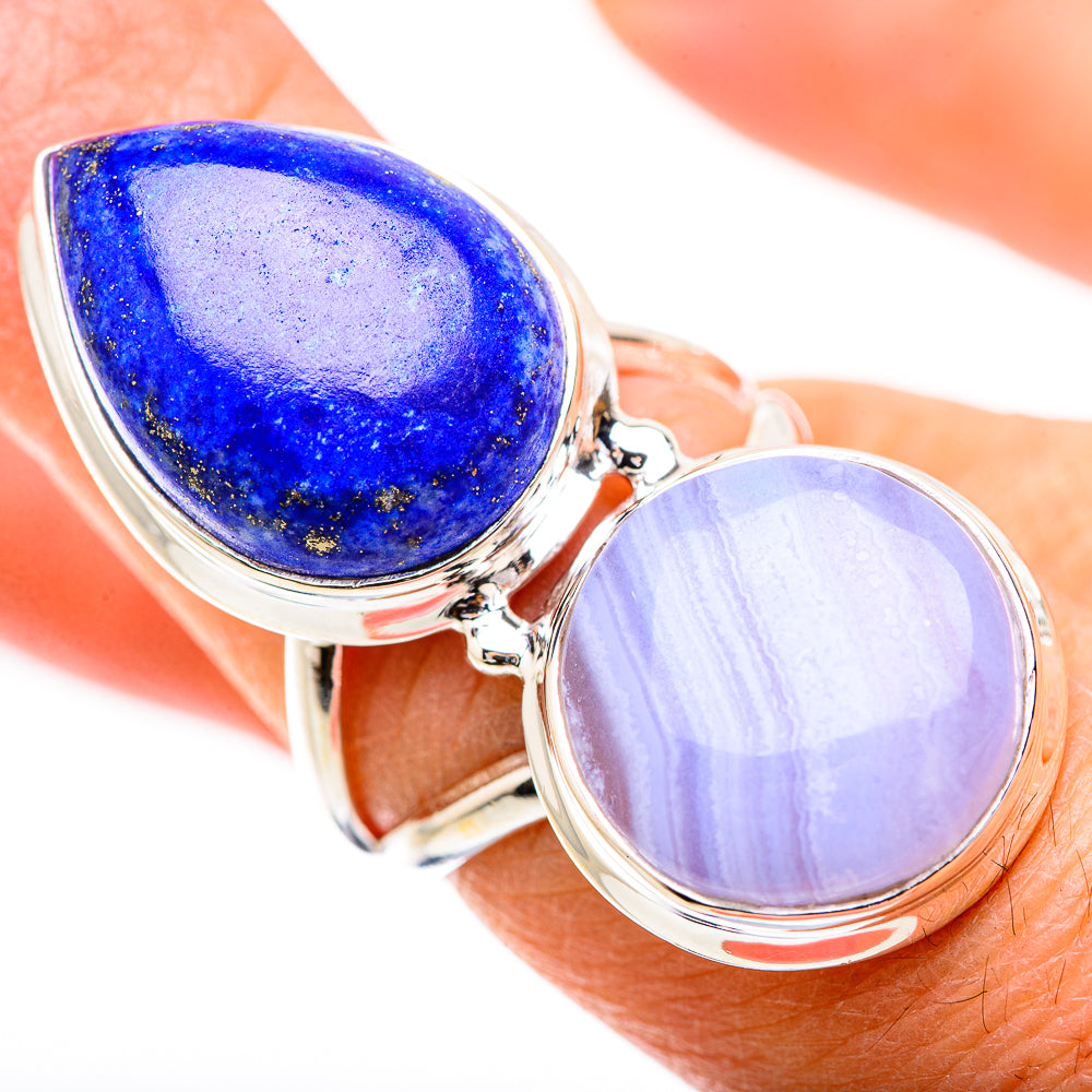 Lapis Lazuli Rings handcrafted by Ana Silver Co - RING130530