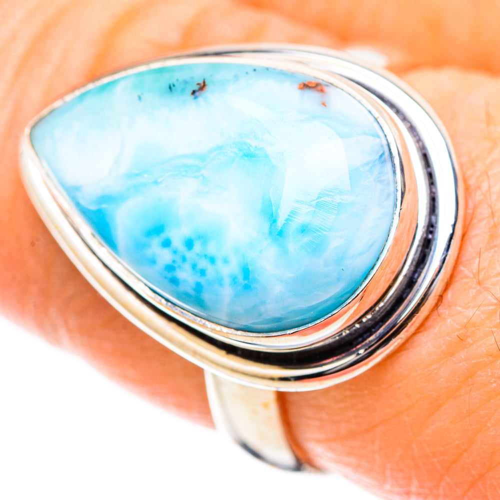 Larimar Rings handcrafted by Ana Silver Co - RING130544