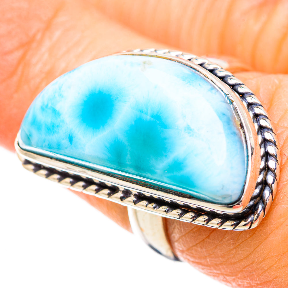 Larimar Rings handcrafted by Ana Silver Co - RING130549