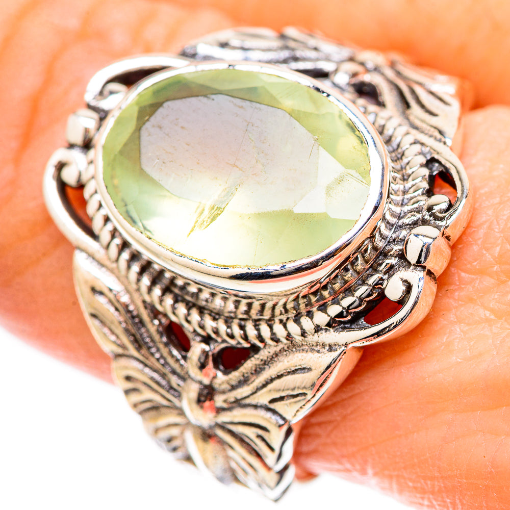 Prehnite Rings handcrafted by Ana Silver Co - RING130551