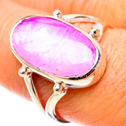 Pink Moonstone Rings handcrafted by Ana Silver Co - RING130554