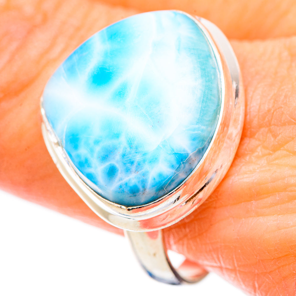 Larimar Rings handcrafted by Ana Silver Co - RING130565