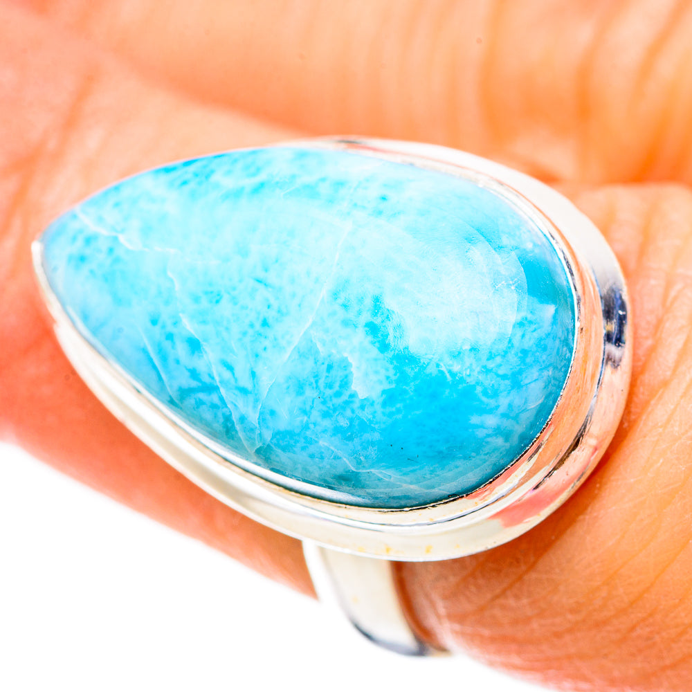 Larimar Rings handcrafted by Ana Silver Co - RING130571