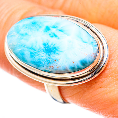 Larimar Rings handcrafted by Ana Silver Co - RING130573