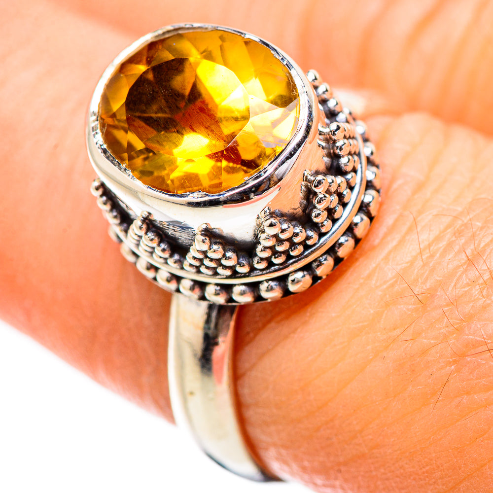 Citrine Rings handcrafted by Ana Silver Co - RING130577