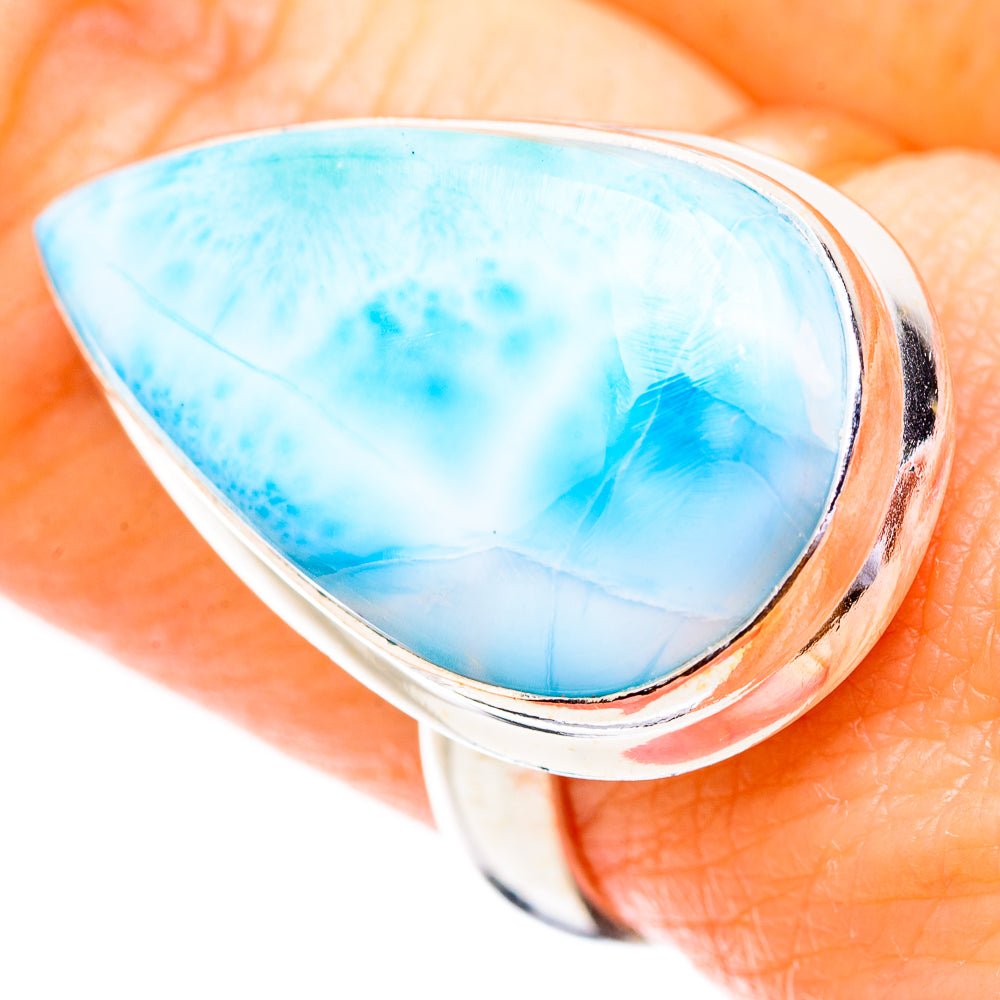 Larimar Rings handcrafted by Ana Silver Co - RING130601