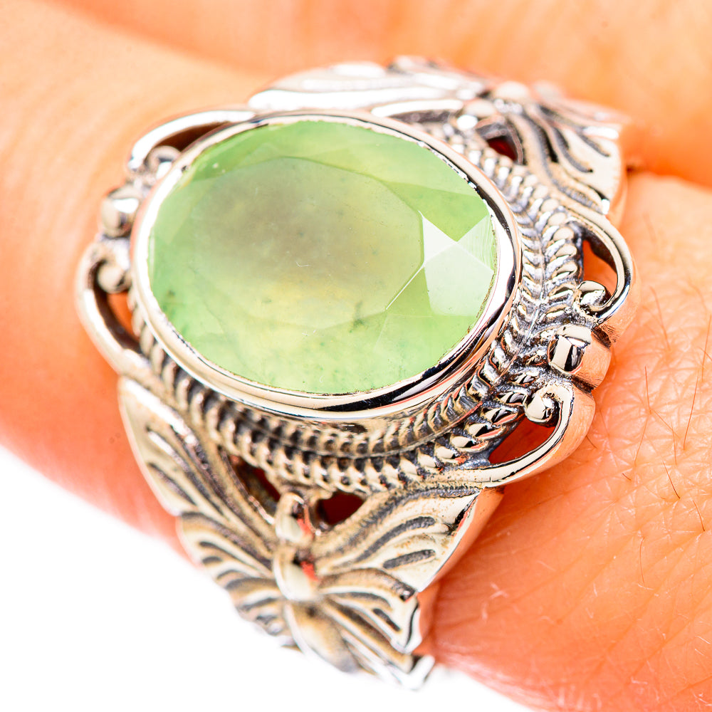 Prehnite Rings handcrafted by Ana Silver Co - RING130607