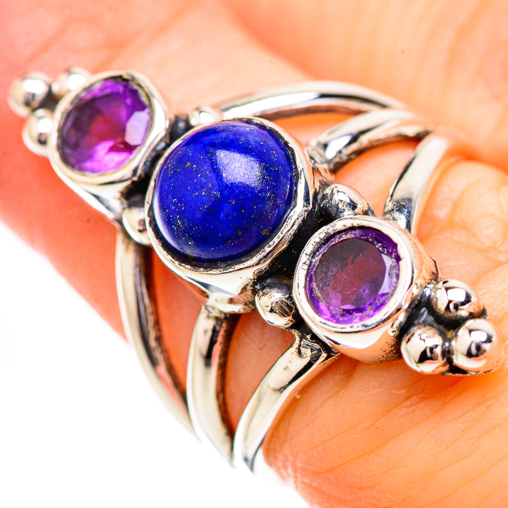 Lapis Lazuli Rings handcrafted by Ana Silver Co - RING130619