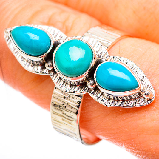 Sleeping Beauty Turquoise Rings handcrafted by Ana Silver Co - RING130627