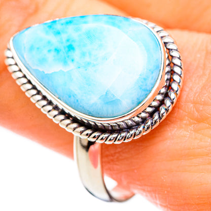 Larimar Rings handcrafted by Ana Silver Co - RING130629