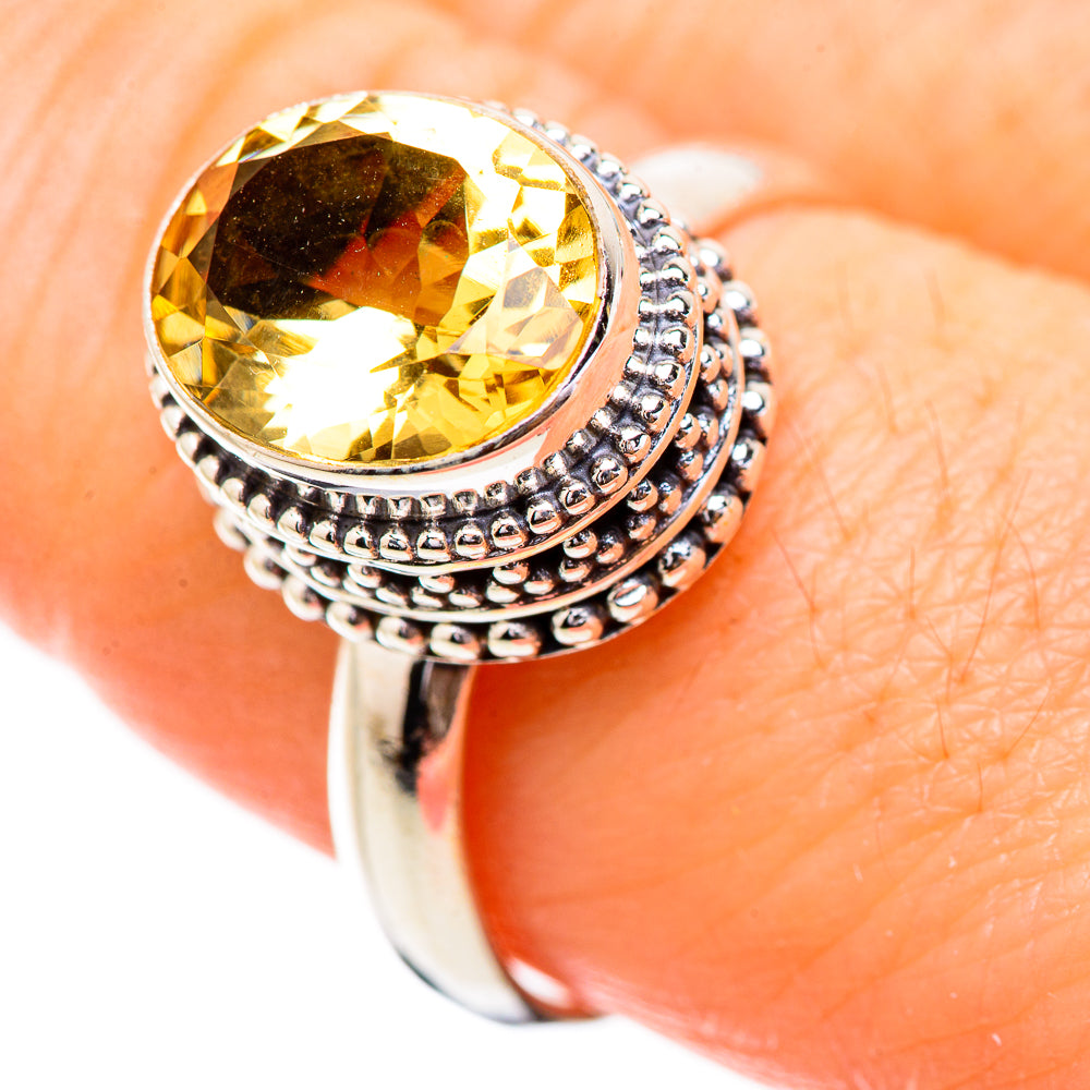 Citrine Rings handcrafted by Ana Silver Co - RING130639