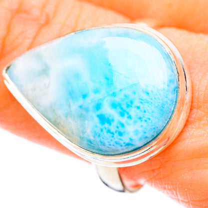 Larimar Rings handcrafted by Ana Silver Co - RING130656