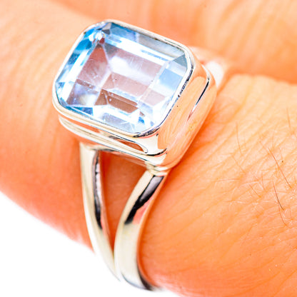 Blue Topaz Rings handcrafted by Ana Silver Co - RING130659