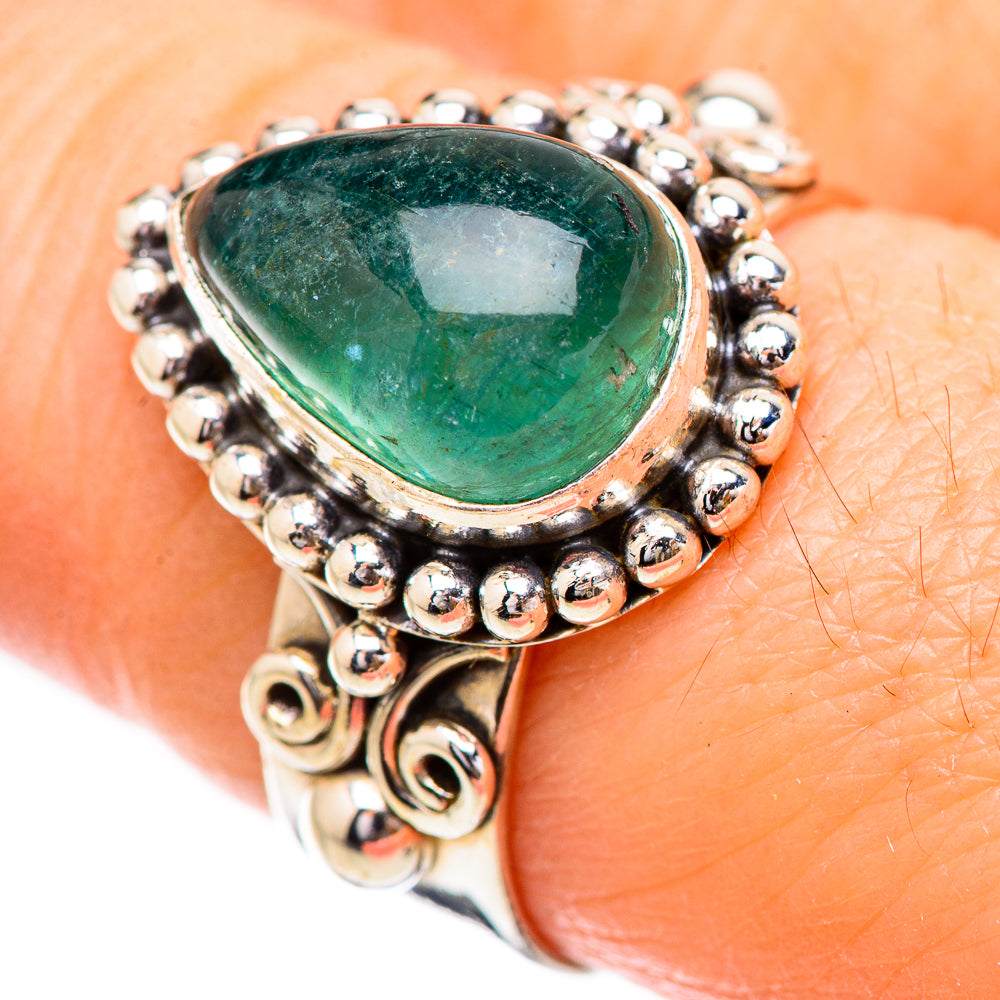 Green Fluorite Rings handcrafted by Ana Silver Co - RING130662