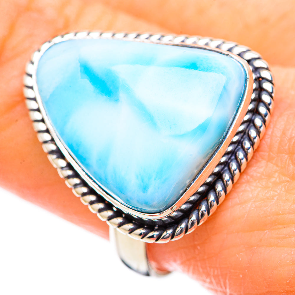 Larimar Rings handcrafted by Ana Silver Co - RING130663
