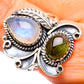 Rainbow Moonstone Rings handcrafted by Ana Silver Co - RING130668