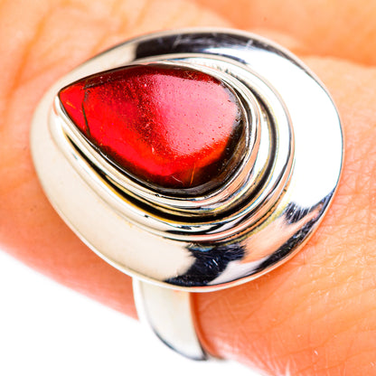 Ammolite Rings handcrafted by Ana Silver Co - RING130675
