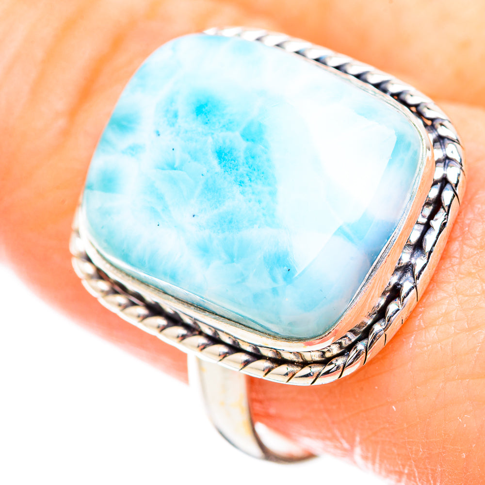 Larimar Rings handcrafted by Ana Silver Co - RING130692