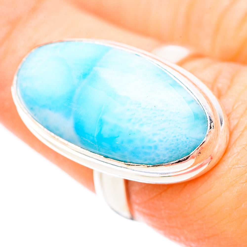 Larimar Rings handcrafted by Ana Silver Co - RING130697