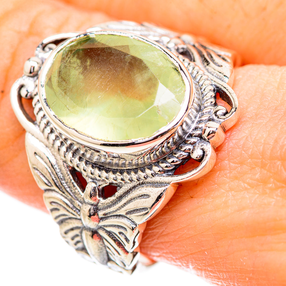 Prehnite Rings handcrafted by Ana Silver Co - RING130700