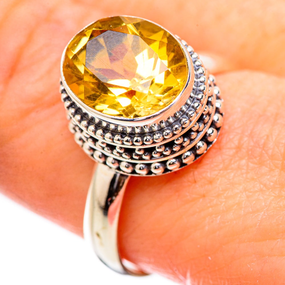 Citrine Rings handcrafted by Ana Silver Co - RING130703