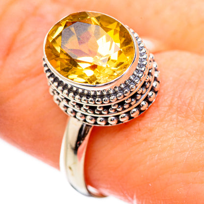 Citrine Rings handcrafted by Ana Silver Co - RING130703