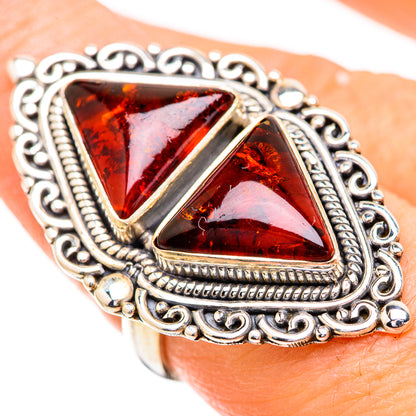 Baltic Amber Rings handcrafted by Ana Silver Co - RING130707